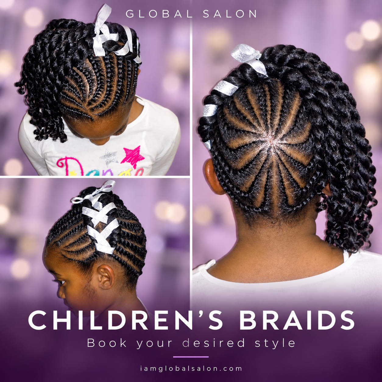Global Salon — Children’s braids